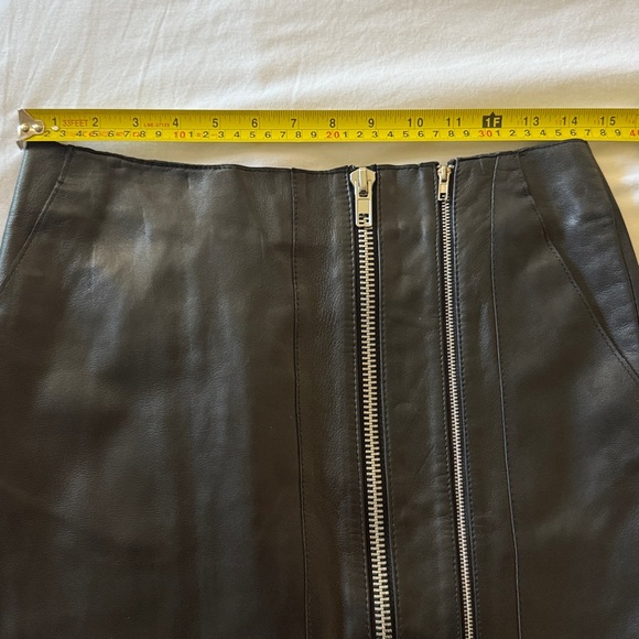 Maje Black Lamb Leather Skirt - Picture 7 of 7
